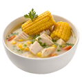 Sweet Corn Mushroom Chicken Soup