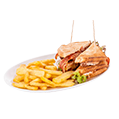 Chicken Sandwich with French Fries